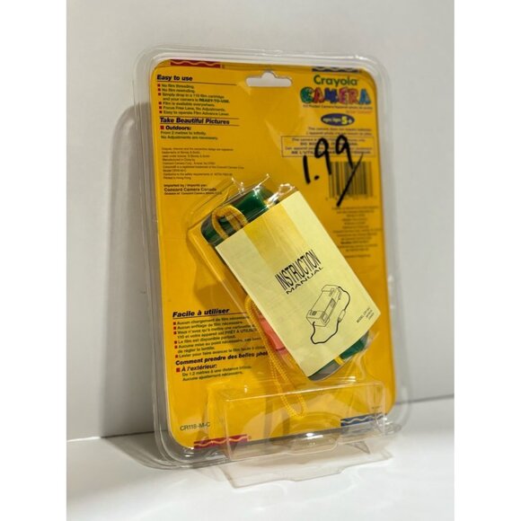 Vintage Crayola Mini 110 Pocket Film Camera w/ Built in Flash (Concord) SEALED - Picture 2 of 2